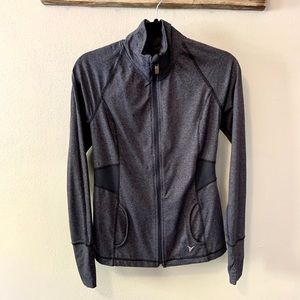 Fitted dri-fit zip up, size small.